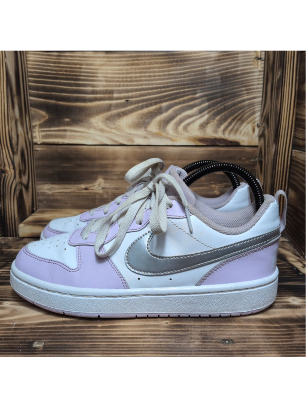 Nike Court Borough Low Youth Girls Size 4Y Casual Shoes Sneakers IH0407-530